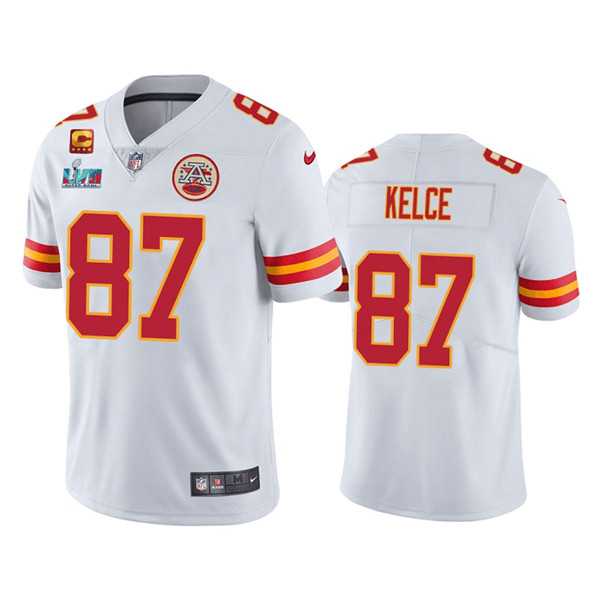 Men & Women & Youth Kansas City Chiefs #87 Travis Kelce White Super Bowl LVII Patch And 4-star C Patch Vapor Untouchable Limited Stitched Jersey,We sell and wholesale Men & Women & Youth Kansas City Chiefs #87 Travis Kelce White Super Bowl LVII Patch And 4-star C Patch Vapor Untouchable Limited Stitched Jersey on line form chian!